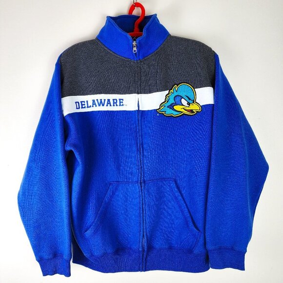 J America Sportswear Men's Full Zip Delaware Blue Hens Jacket Sz L - Picture 1 of 5